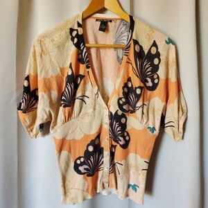 2000's Butterfly Cardigan